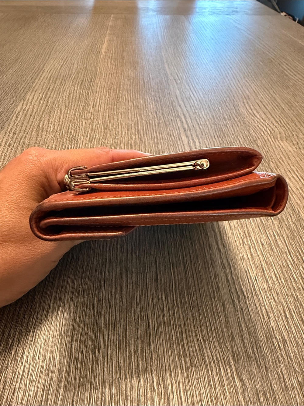 Dooney & Bourke Black and Brown Pebbled Leather Wallet - Picture 4 of 10
